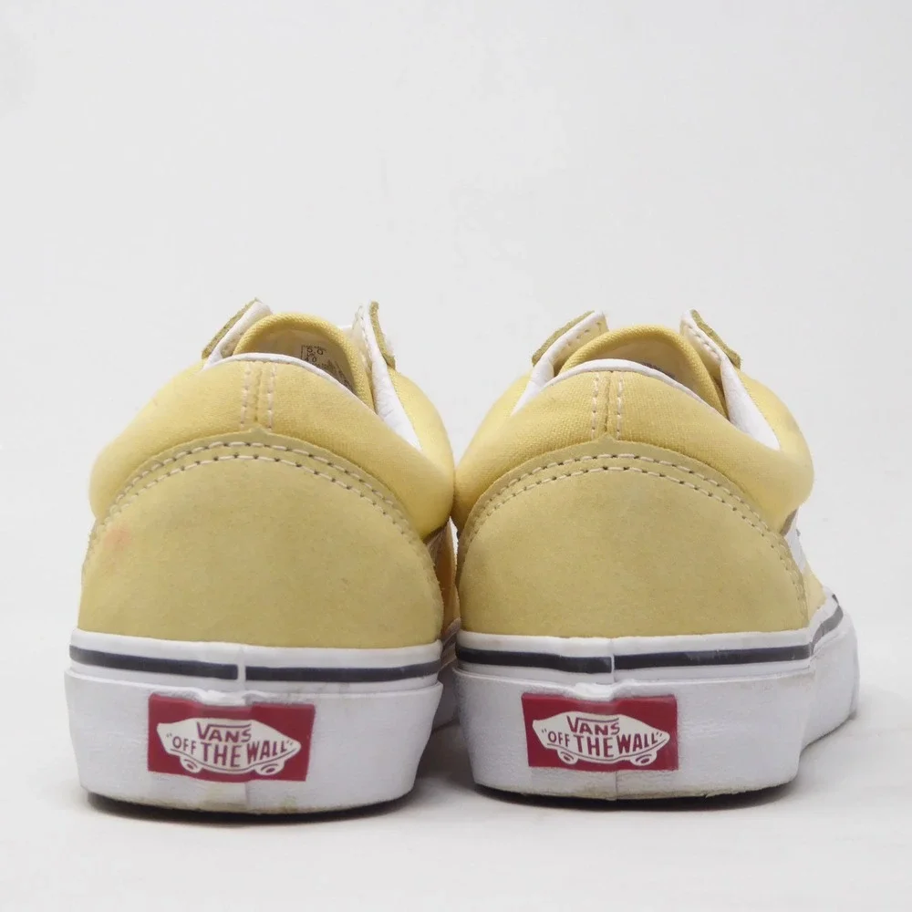 Vans Women Sneakers Shoes Yellow Old Skool Low Top Lace Up 6.5